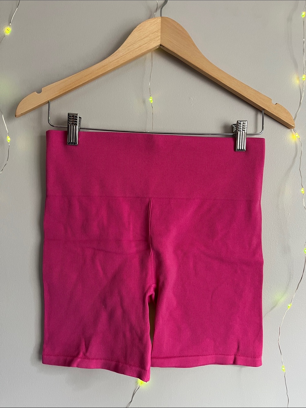 Women’s High-Waist Hot Pink 6inch Stretch Bike Shorts